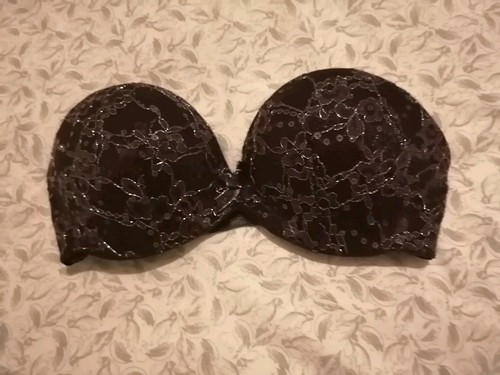Purple sequin bra - purple, strapless